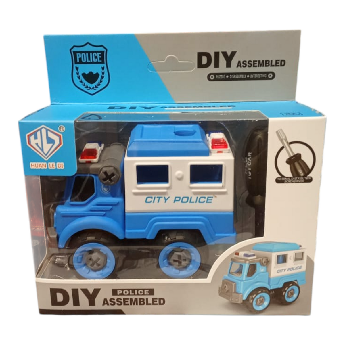 Juego Carro De Policia Desarmable Con Herramienta Lp-02155/858-27