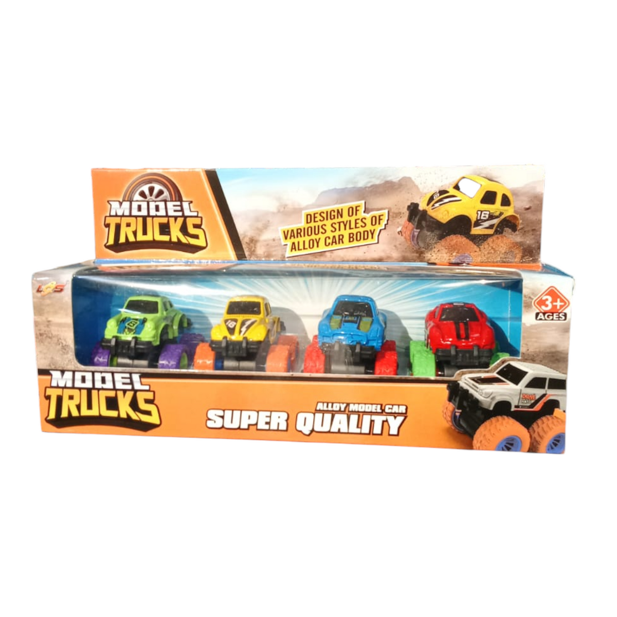 Carro Impulso Model Trucks X4 Unds Lp-02274/6191A