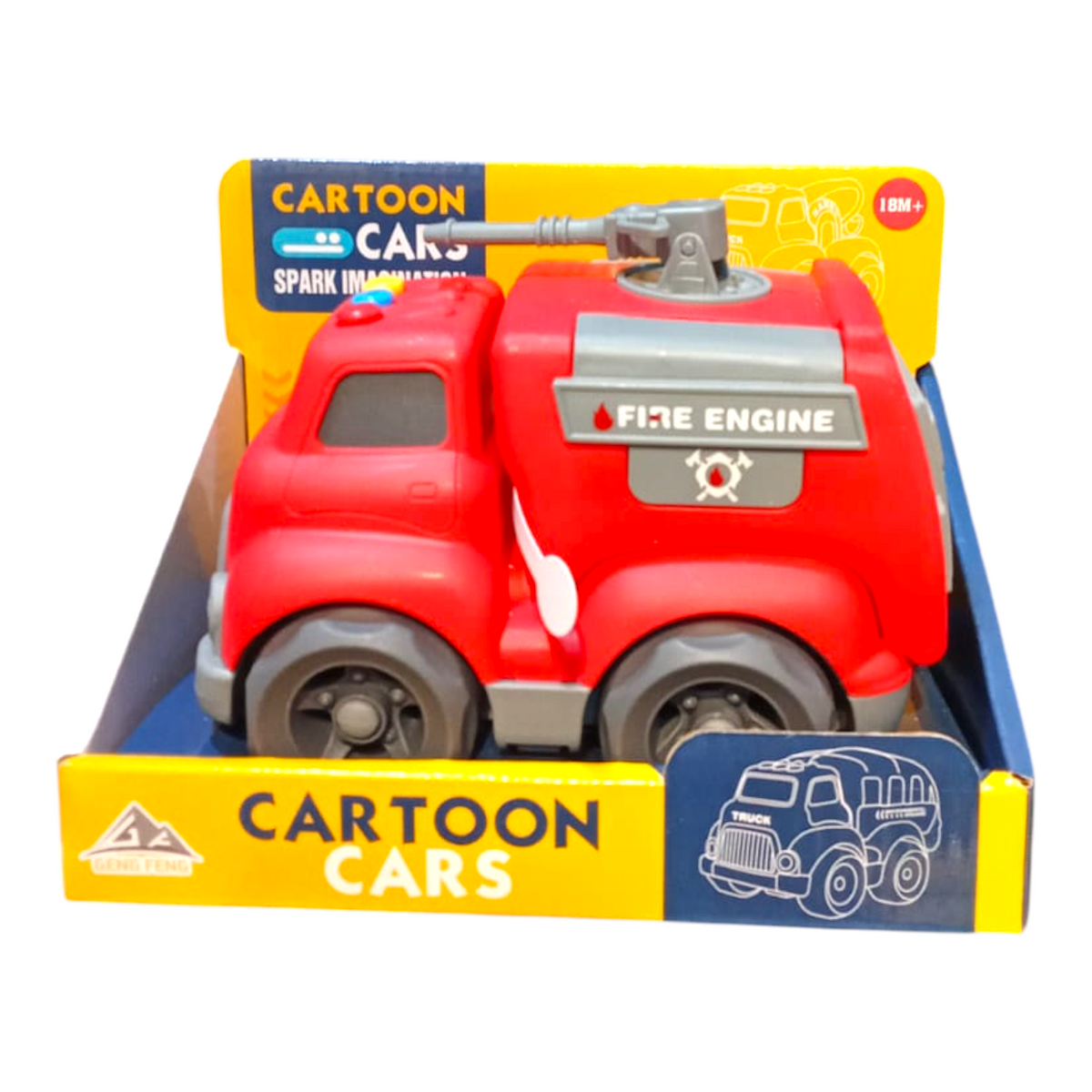 Carro De Bomberos De Rueda Libre Botones Y Sonido Lp-01998/933-134Ba