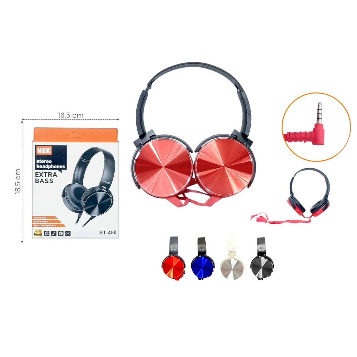 Audifono En Diadema Con Conector AK-3493