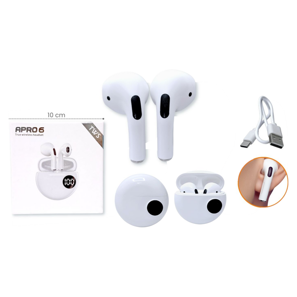 Audifonos Inalambricos Recargables + Bluethooth + Pantalla AK-7906