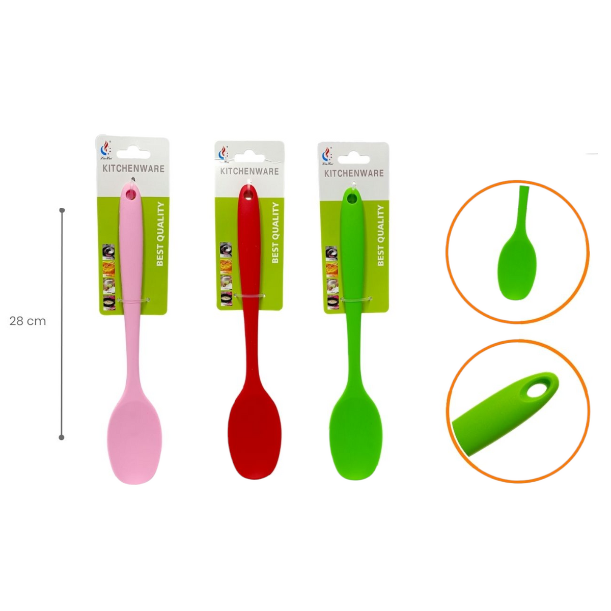 Cuchara Plana De Silicona 11 Pulgadas AK-10601