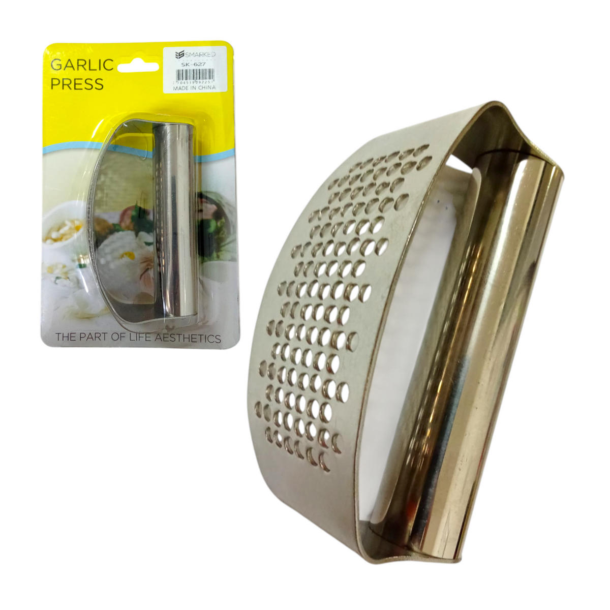 Triturador De Ajo Encartonado Con Mango De Aluminio SK-627