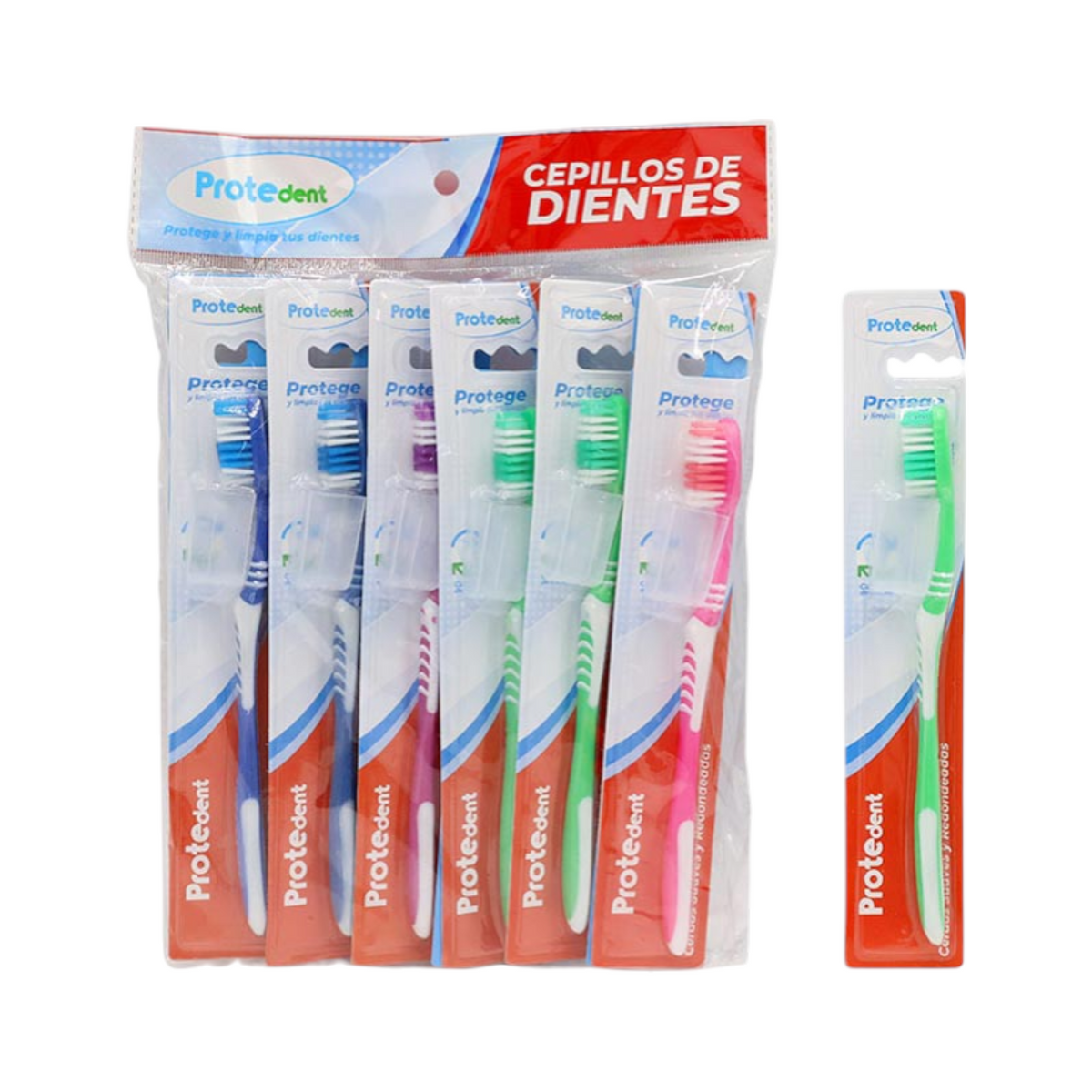 Cepillo Dental Para Adultos Con Protector Protedent PTD-193 X12 Unds