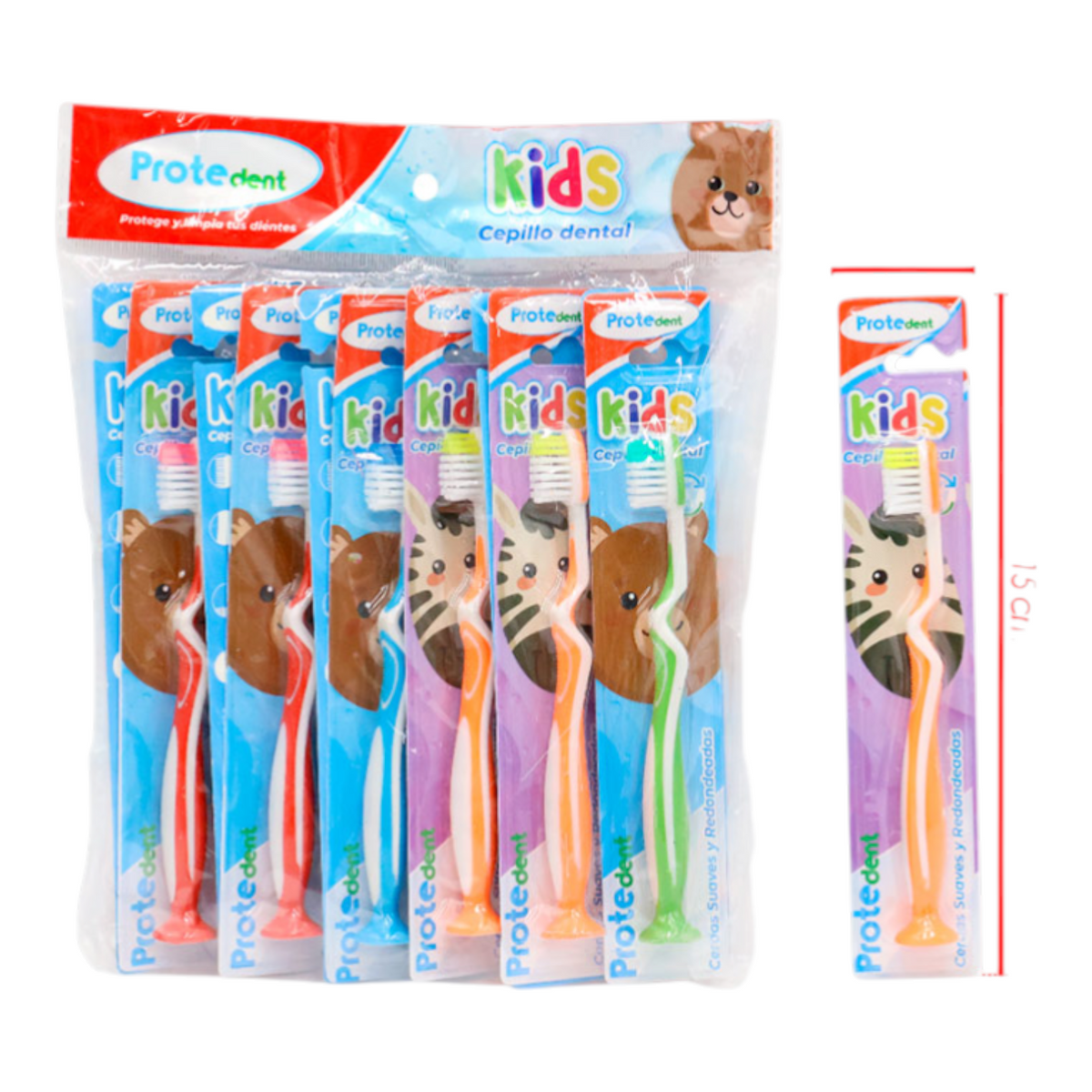 Cepillo Dental Para Niños Protedent PTD-186 X12 Unds