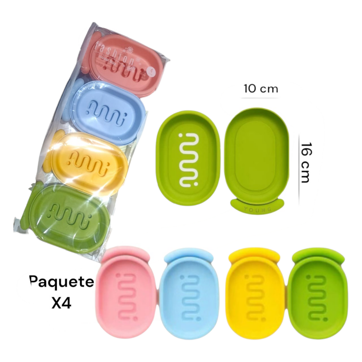 Paquete De Jabonera X4 Unds LP-2434 X3 Paquetes