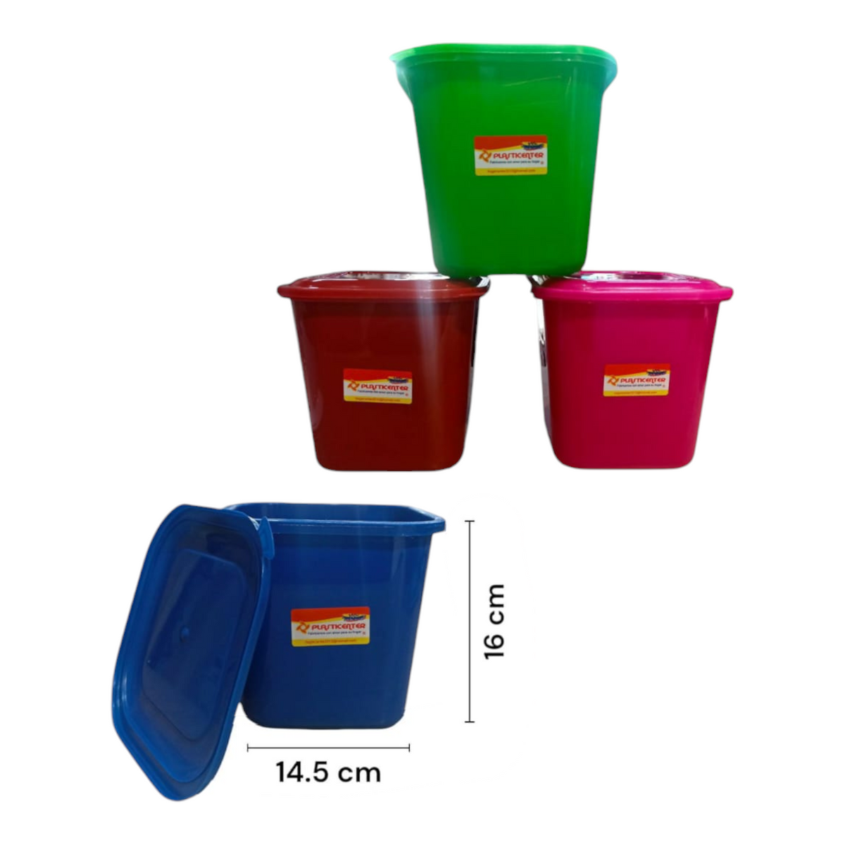 Coca 2 Kilos Cuadrado Color Plano PC-1204 X6 Unds