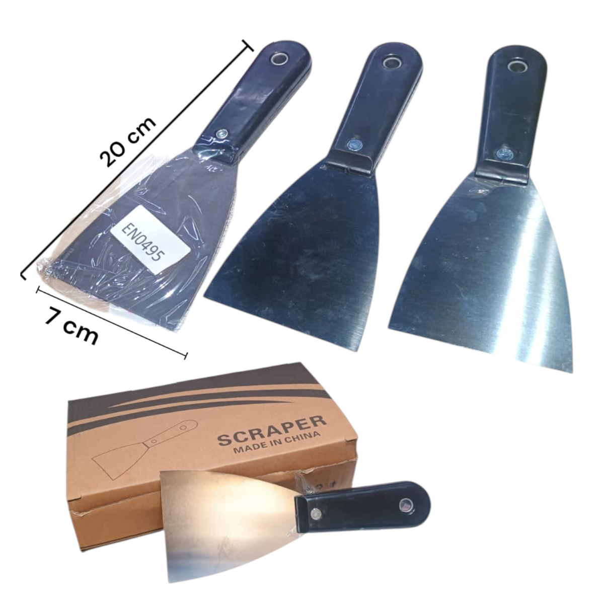 Espátula De Acero Inoxidable LP-0495 X12 Unds