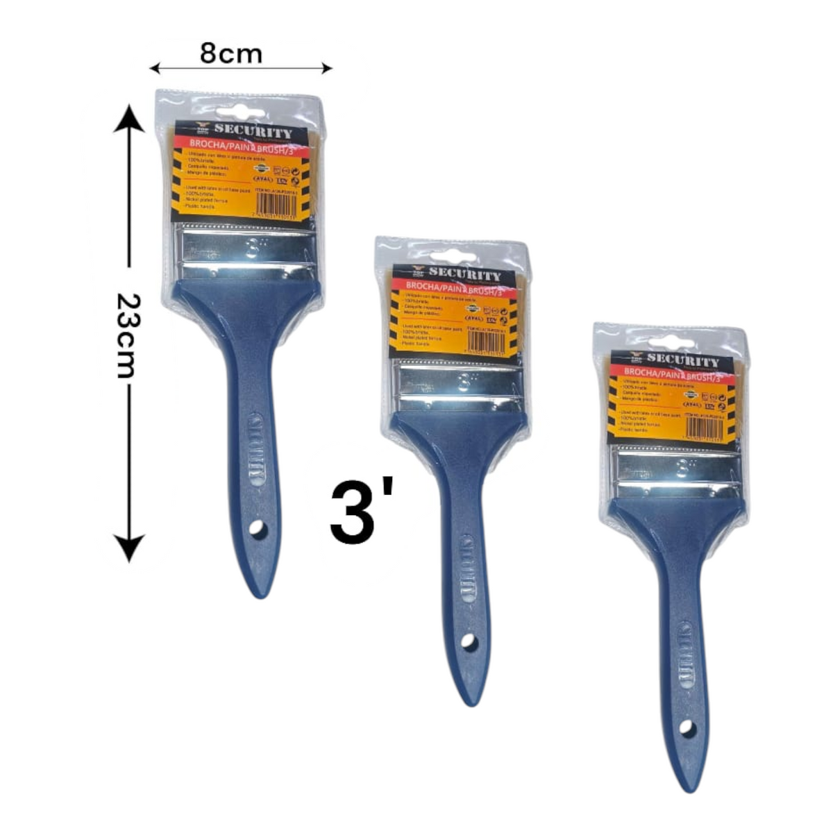 Brocha Para Pintar 3 Pulgada LP-01857 X12 Unds