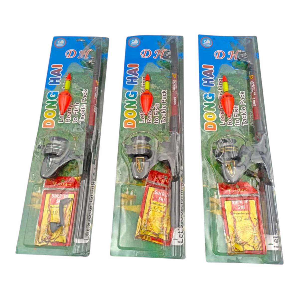Combo De Pesca Mini Dong Hai: Caña Telescópica + Carrete y Accesorios LP-1375