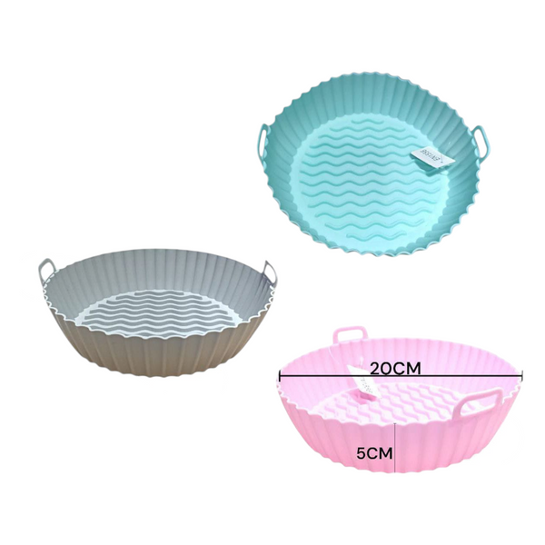 Molde De Silicona Para Airfryer 20cm LP-1556 X3 Unds