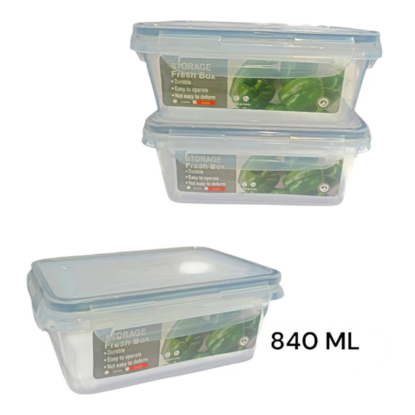 Coca Hermetica Transparente 840 Ml LP-2431 X3 Unds