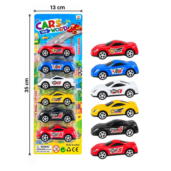 Carros De Carreras X6 Pcs EN02016 / 377-2