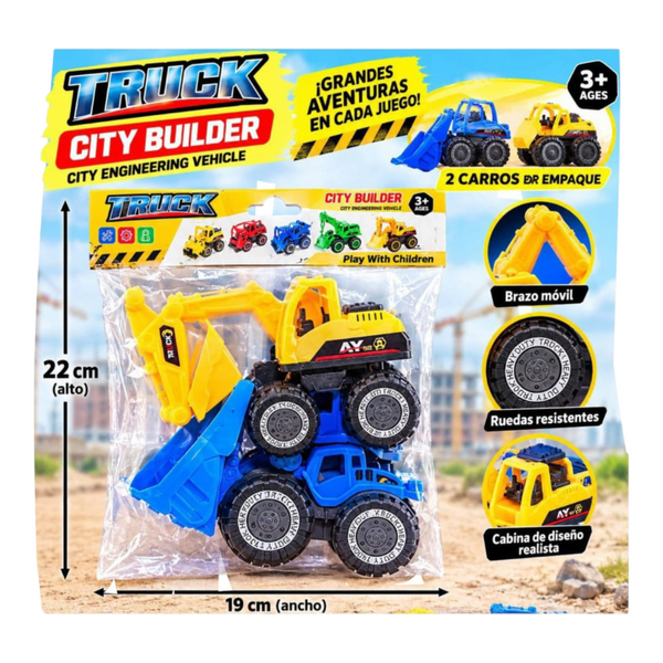 Carro Construccion X2 Pcs EN02339 / 4883-68