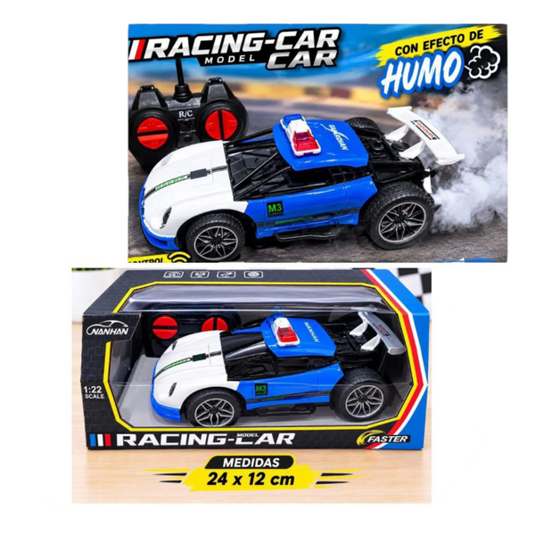 Carro Policia Control Remoto Con Efecto Humo  EN02324 / F-3A 1:22 4