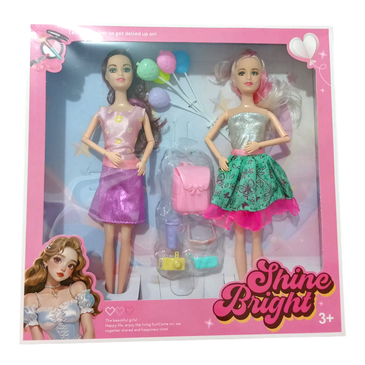 Set Muñeca Con Accesorios Shine Brigth EN01966 / 2532-G4