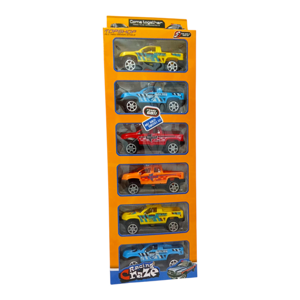 Carros De Policia X6 Pcs EN02219 / 930-29A