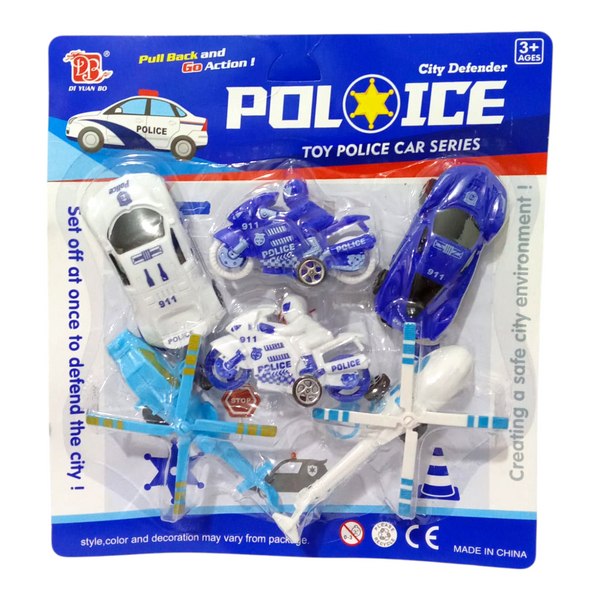Set Vehiculos Policia  EN02135 / DYB168-92Q