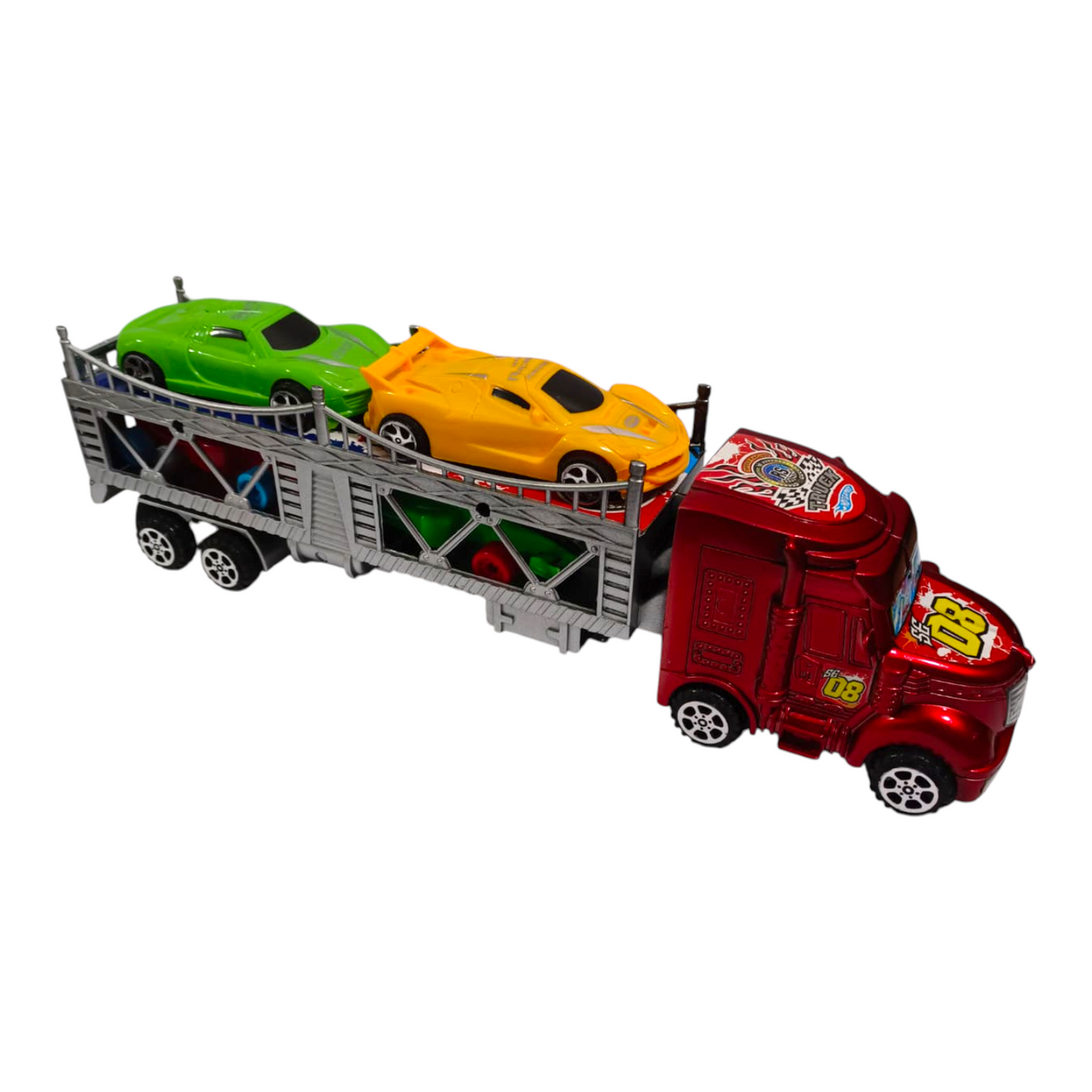 Camion Niñera Friccion + 4 Carros 32 Cm EN02147 / 085C