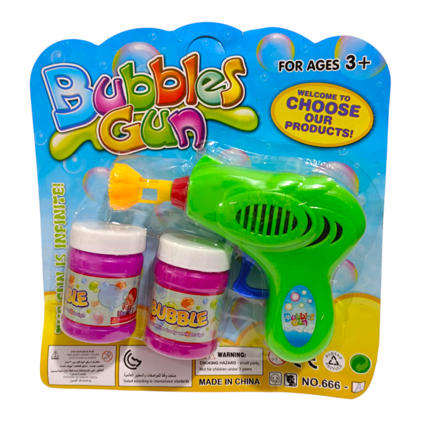 Pistola De Burbujas + 2 Repuestos Bubbles Gun EN02188 / 666-A