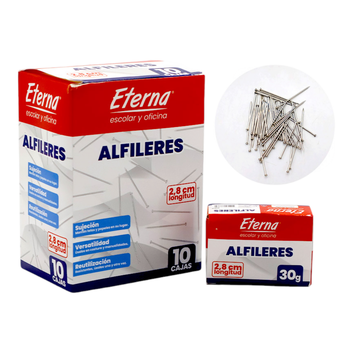 Alfiler 2,8 Cm 30 Gramos Eterna ET-815