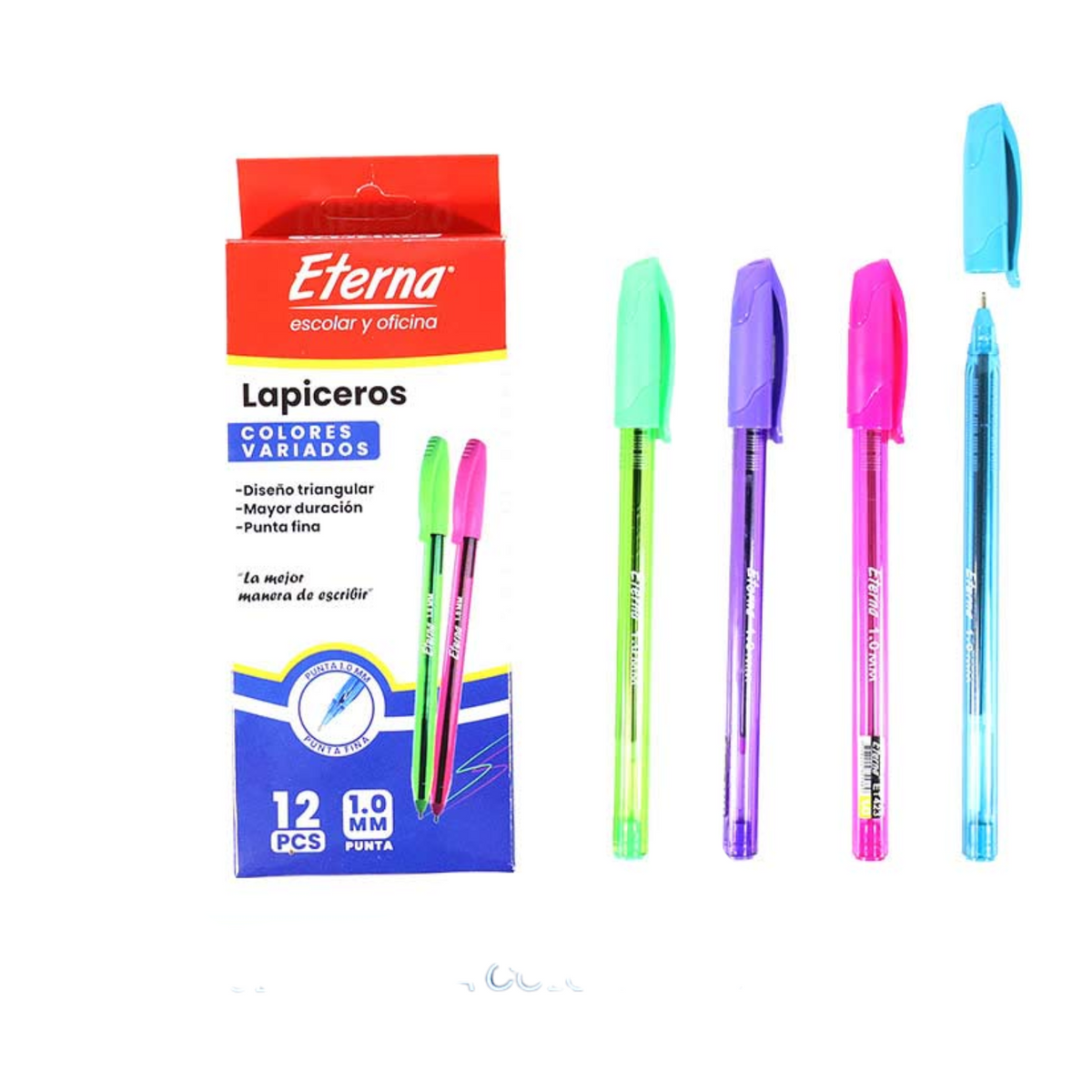 Lapicero Colores Variados Eterna ET-423 X12 Unds