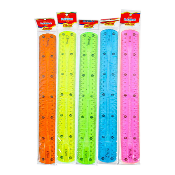 Regla Flexible 30 Cm Eterna ET-200 X6 Unds