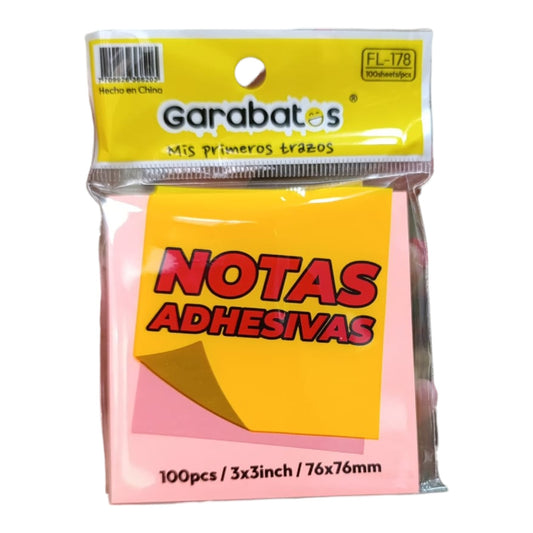 Notas Adhesivas X100 Hojas FL-178 X3 Paquetes