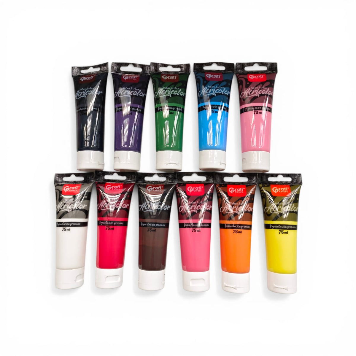 Pintura Acrilica Grafi Colors Colores Surtidos 75 Ml