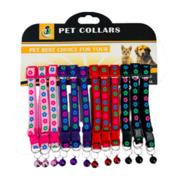 Collar Para Mascotas Con Sonajero DK-3043-3042 X6 Unds