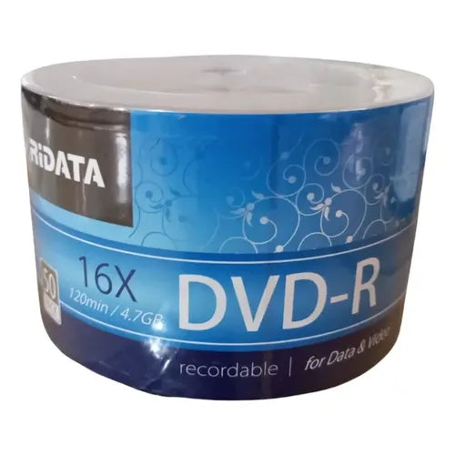 DVD Ridata 16X 4.7GB - 120 MIN X50 Unds