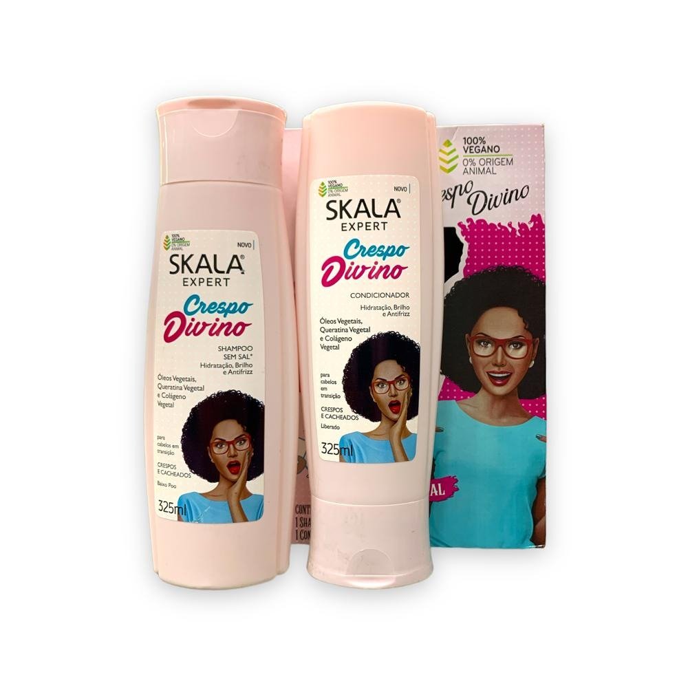 Shampoo + Acondicionador Skala Crespo Divino * 325 Ml