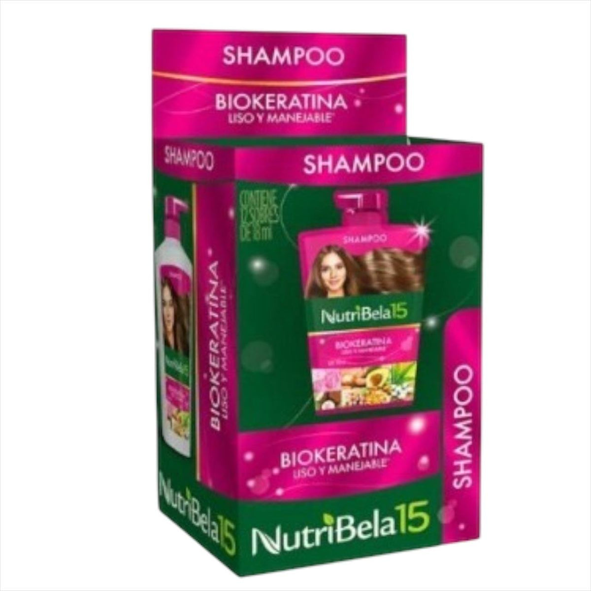 Shampo Nutribela Biokeratina Sache *12