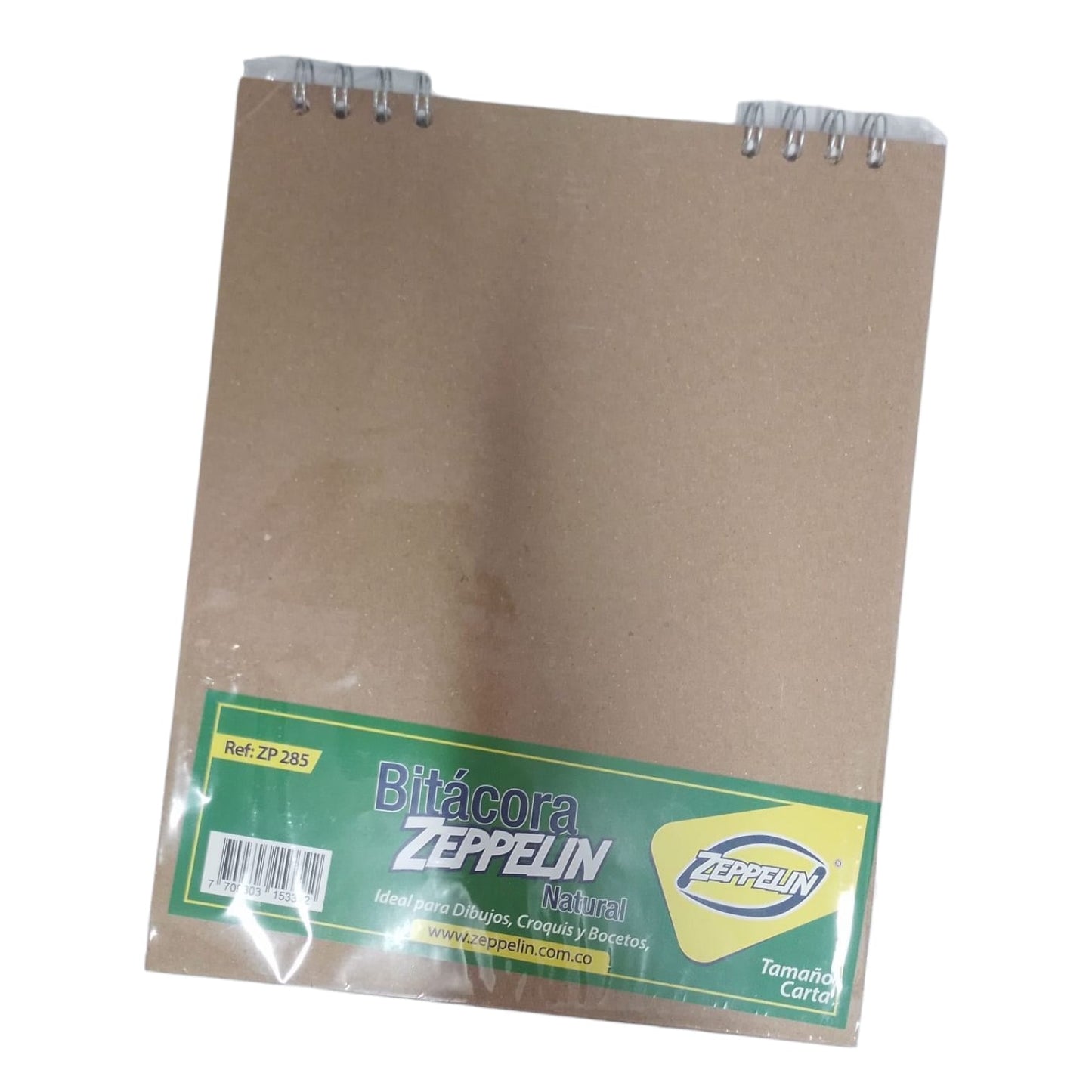 Cuaderno Bitacora Tamaño Carta Natural Zeppelin