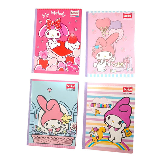 Cuaderno Cosido Cuadriculado My Melody Scribe 50 Hojas