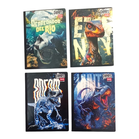 Cuaderno Cosido Cuadriculado Dinos Scribe 100 Hojas
