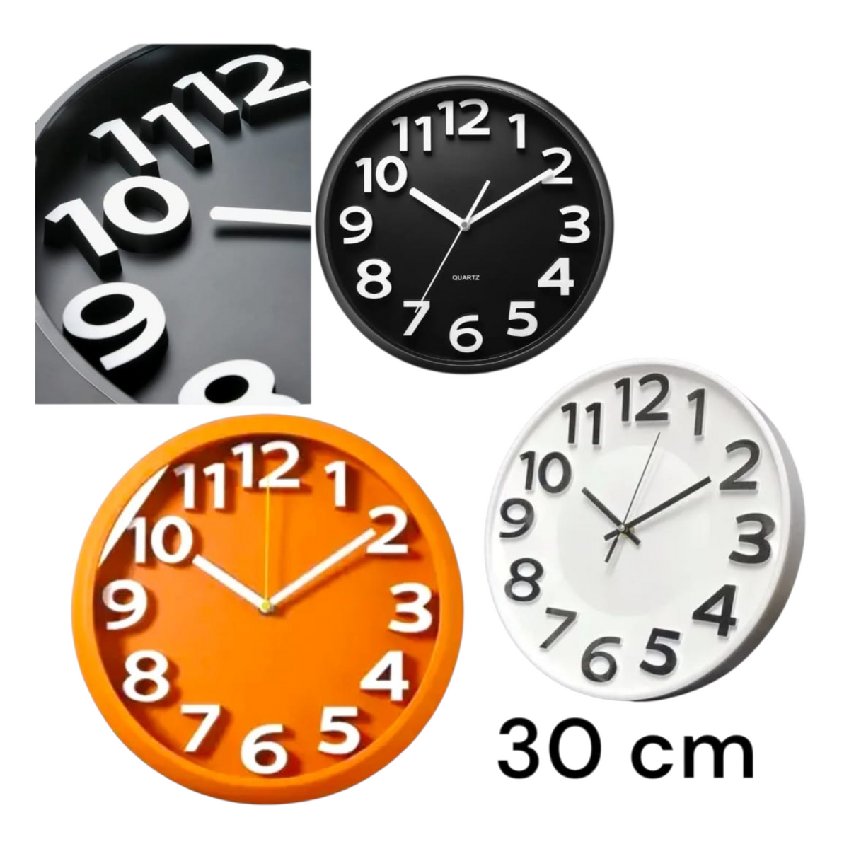 Reloj De Pared 30 Cm LP-2703