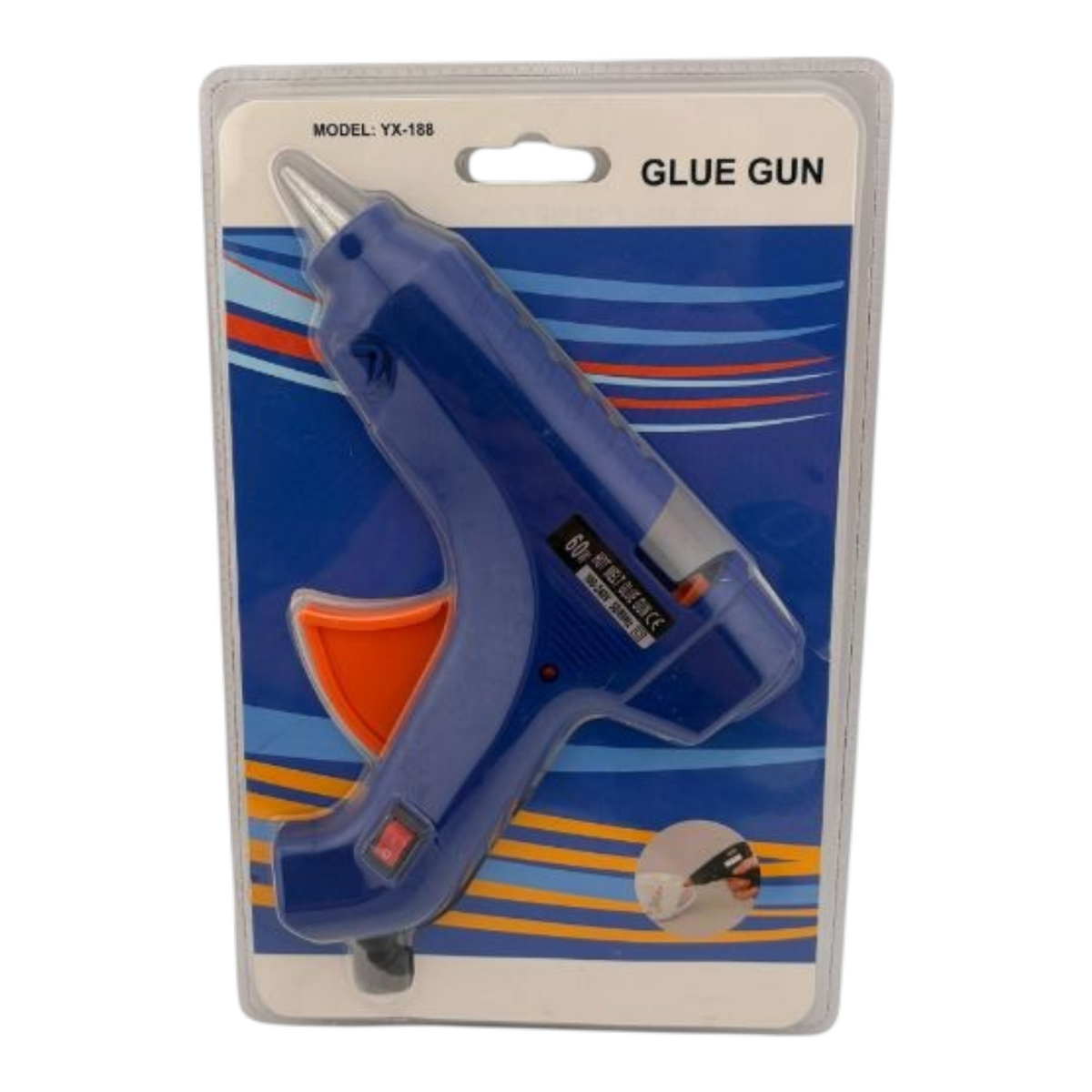 Pistola De Silicona Gruesa, 17x14 Cm 60w, 110v, Barra De 1.0 Mm SK-26-432