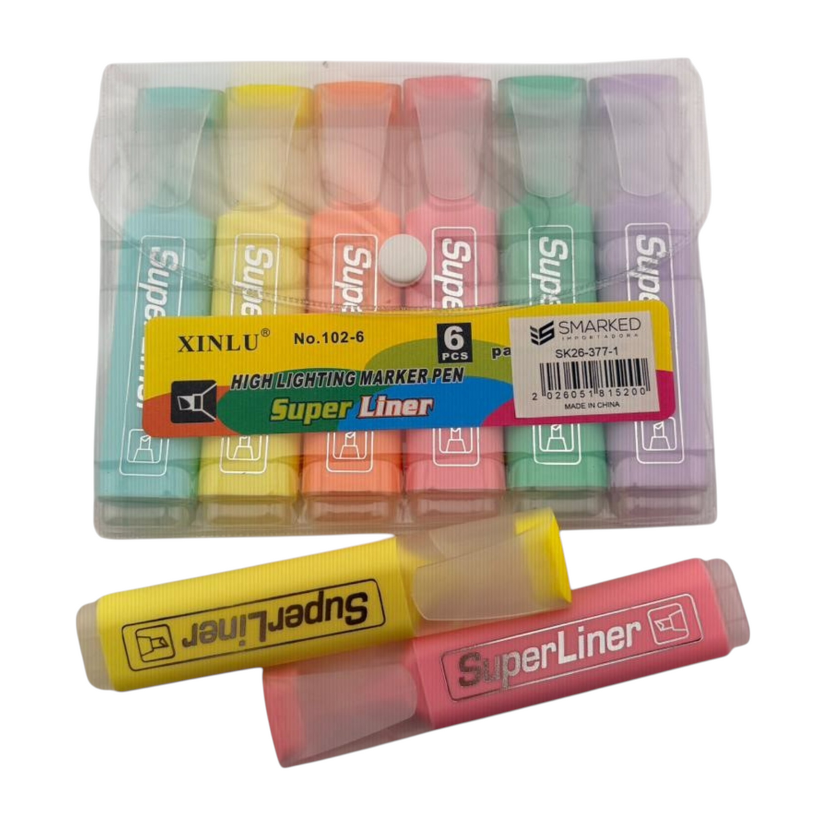 Resaltadores X 6 Colores Pastel SK-26-377-1