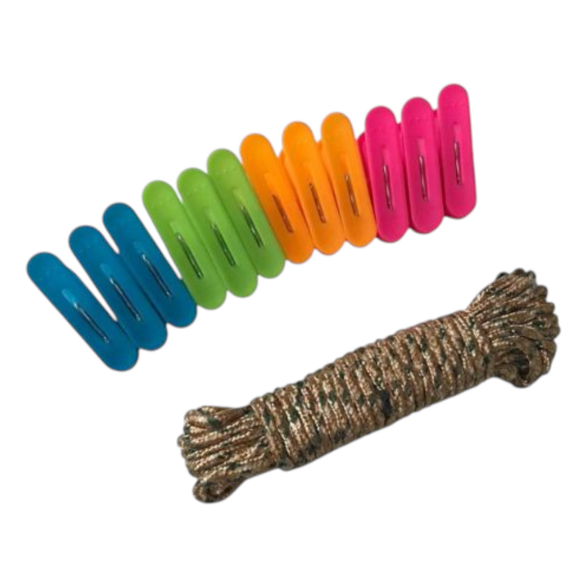 Ganchos Para Colgar Ropa X12 Con Cuerda SK-635