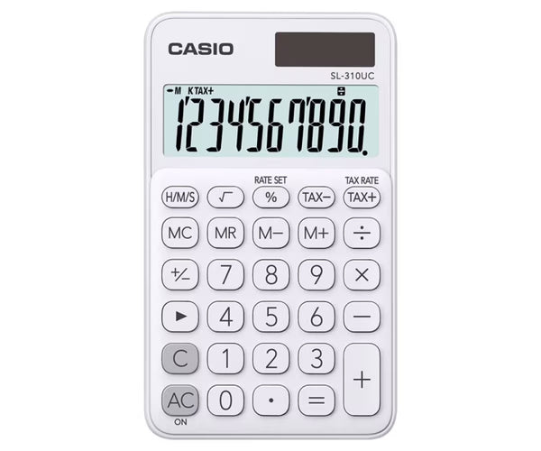 Calculadora Casio Blanca SL-310-WE
