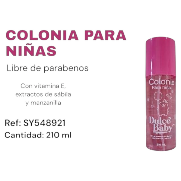 Colonia Para Niñas 210 Ml Ref SY548921 X3 Unds