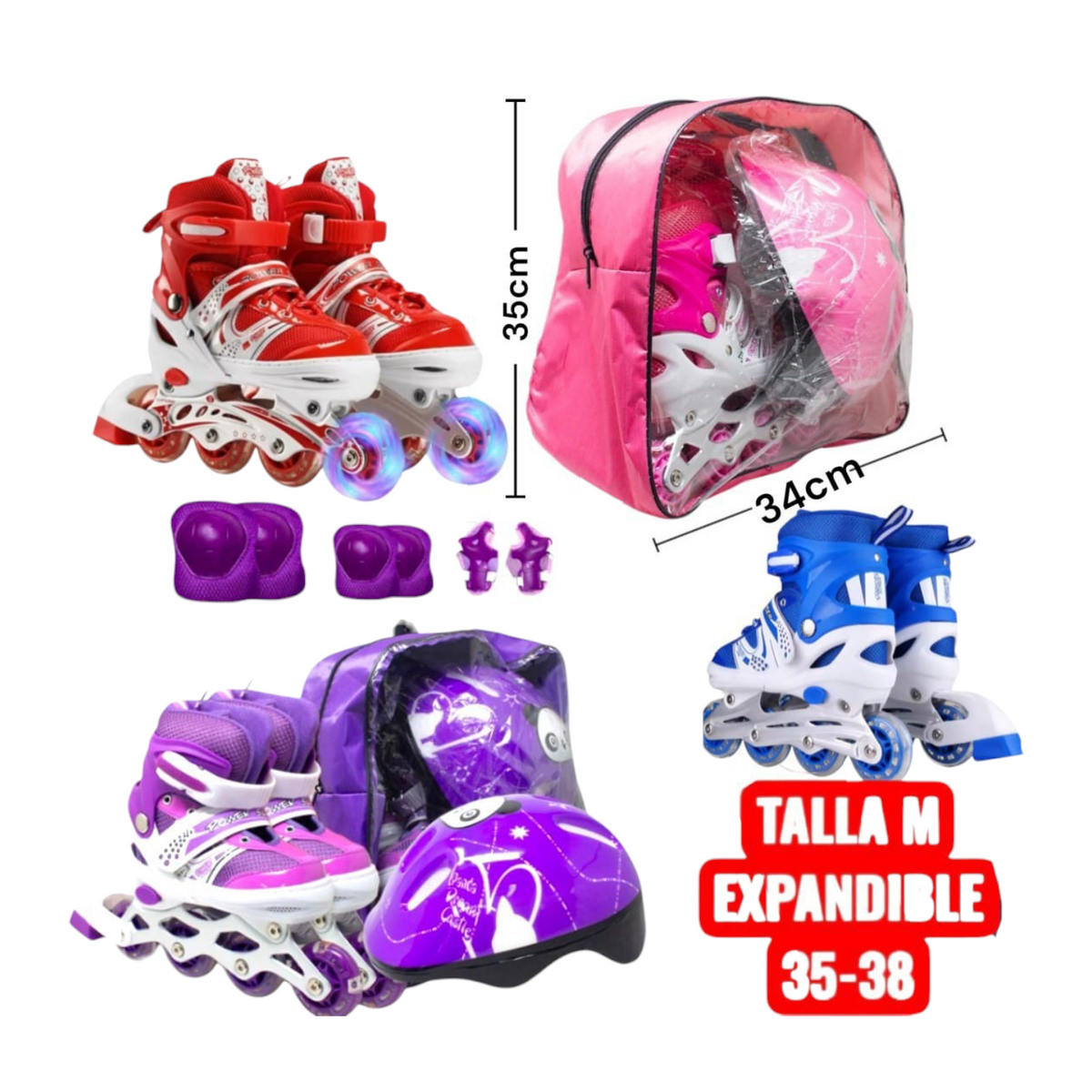 Patin Expansible Talla 35-38 LP-1415