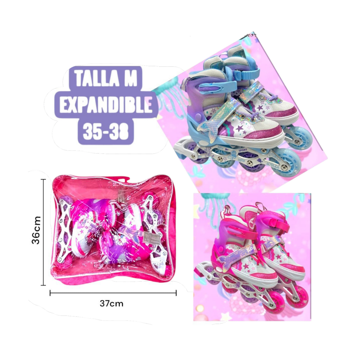 Patin Expansible Talla 35-38 LP-1582