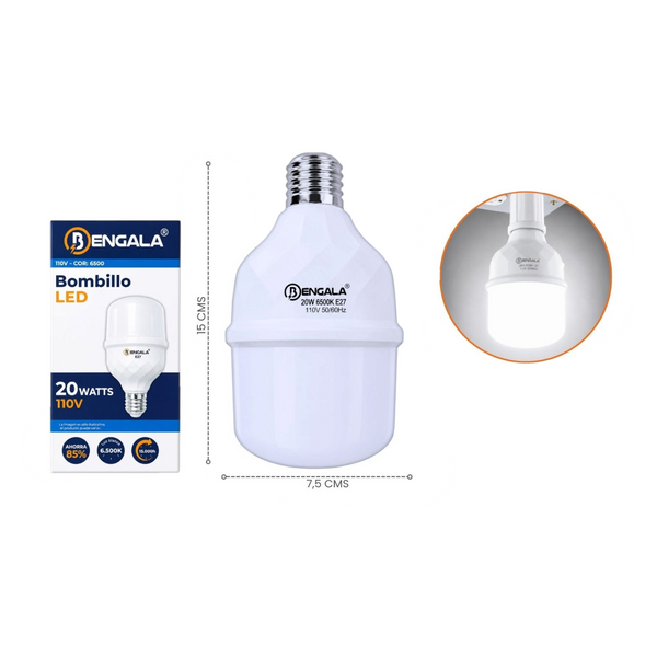 Bombillo Led 20W Bengala BG-20WLD