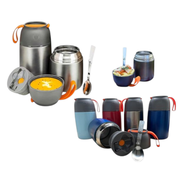 Termo Para Sopa Con Cuchara 650ml Colores Surtidos SK-693