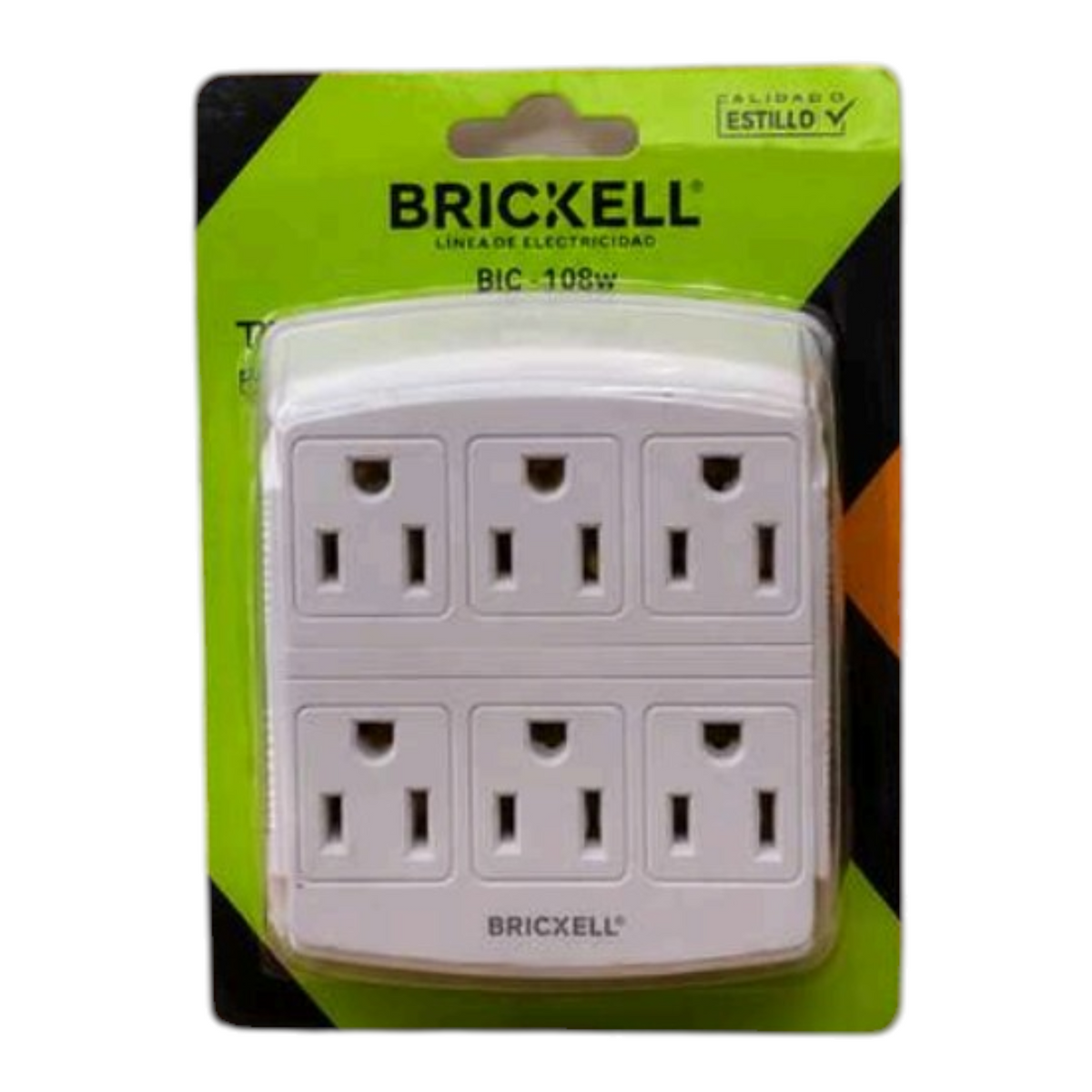 Multitoma De Pared Brickell Con 6 Salidas 125V BYG-BK1986