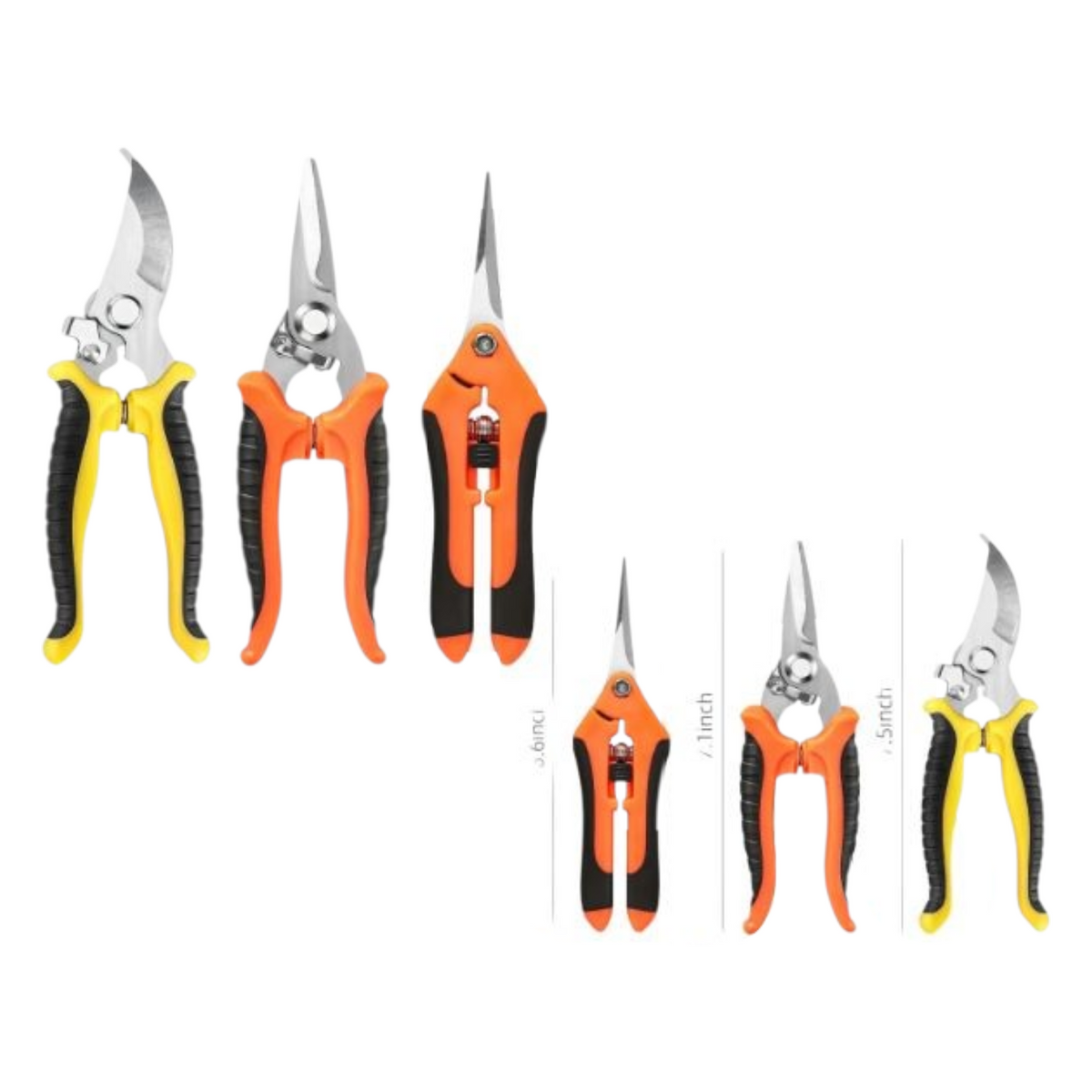 Juego De Tijeras De Jardinería X3 Pcs SK-704