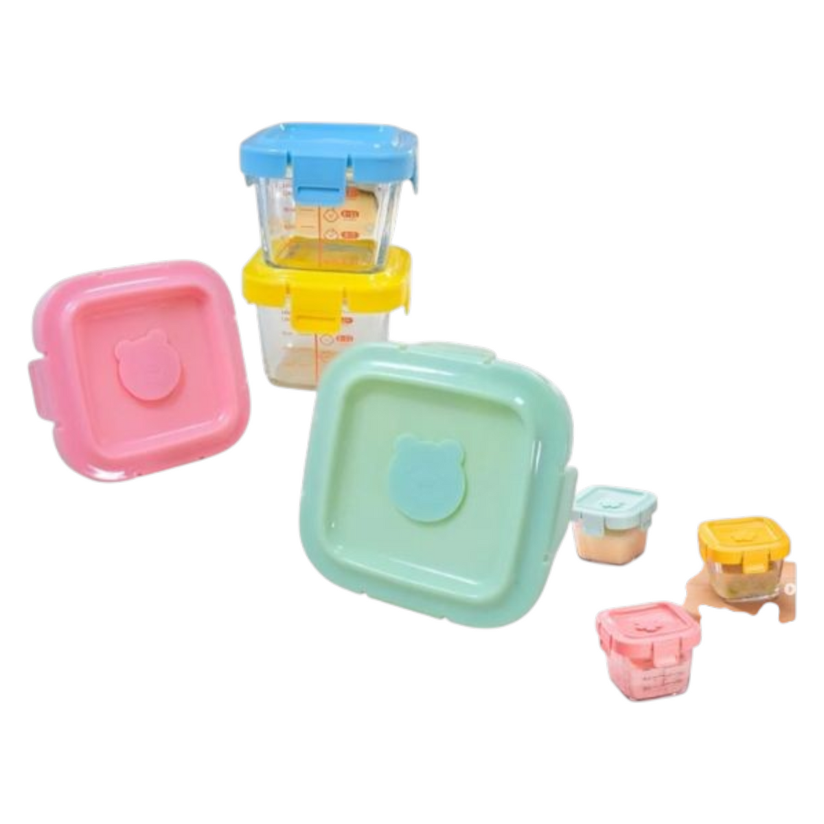 Cuadrado De Vidrio Para Conservación De Alimentos 6×7.5 Cm SK-801